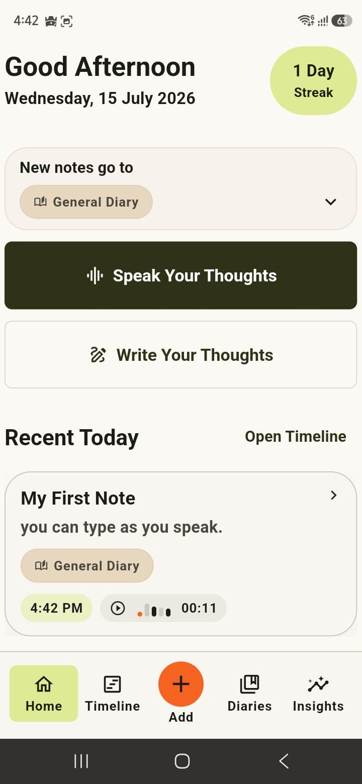 Mindful Murmur App Mockup
