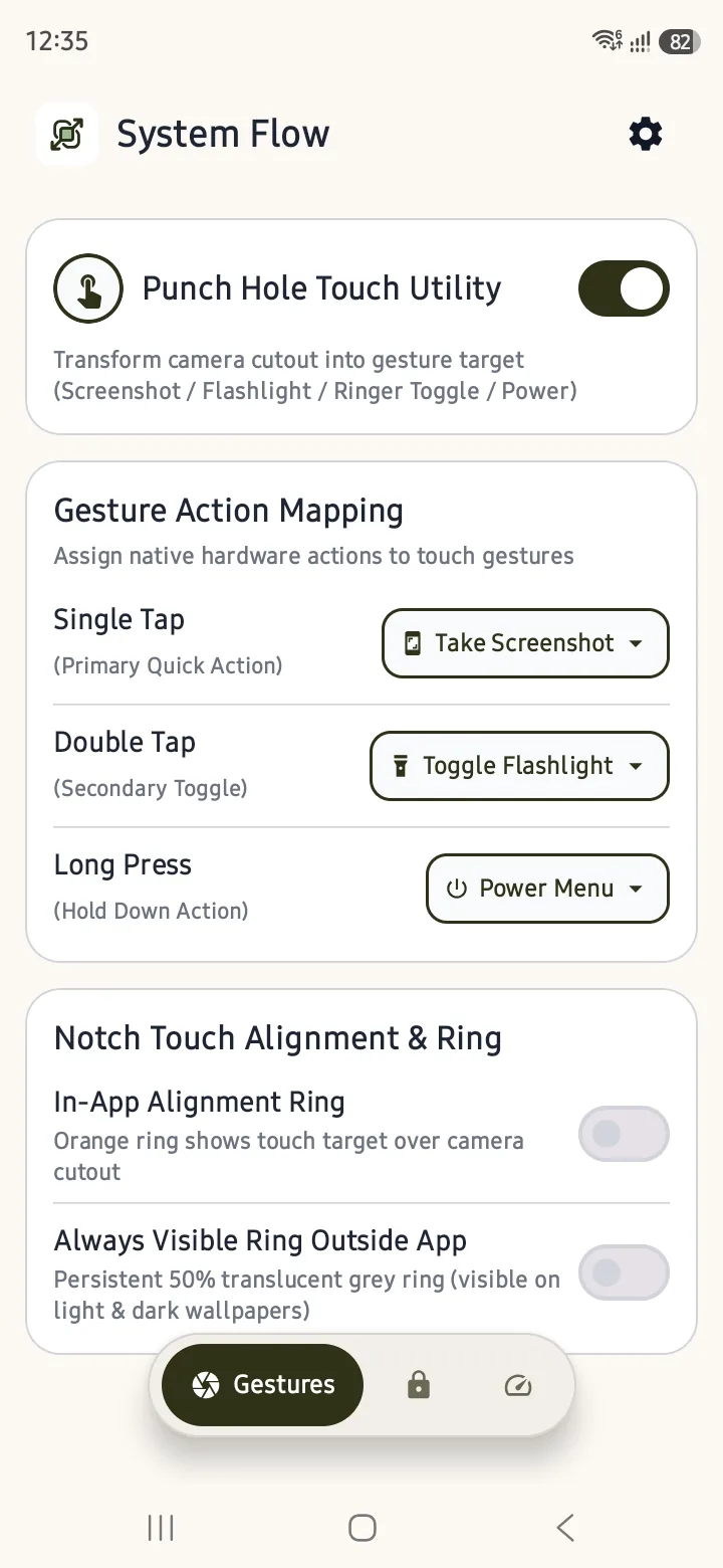 SystemFlow App Mockup
